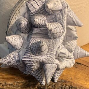 MAD PAX GRAY REPTILE CROC TEXTURED SPINEY SPIKEY MINI BACKPACK